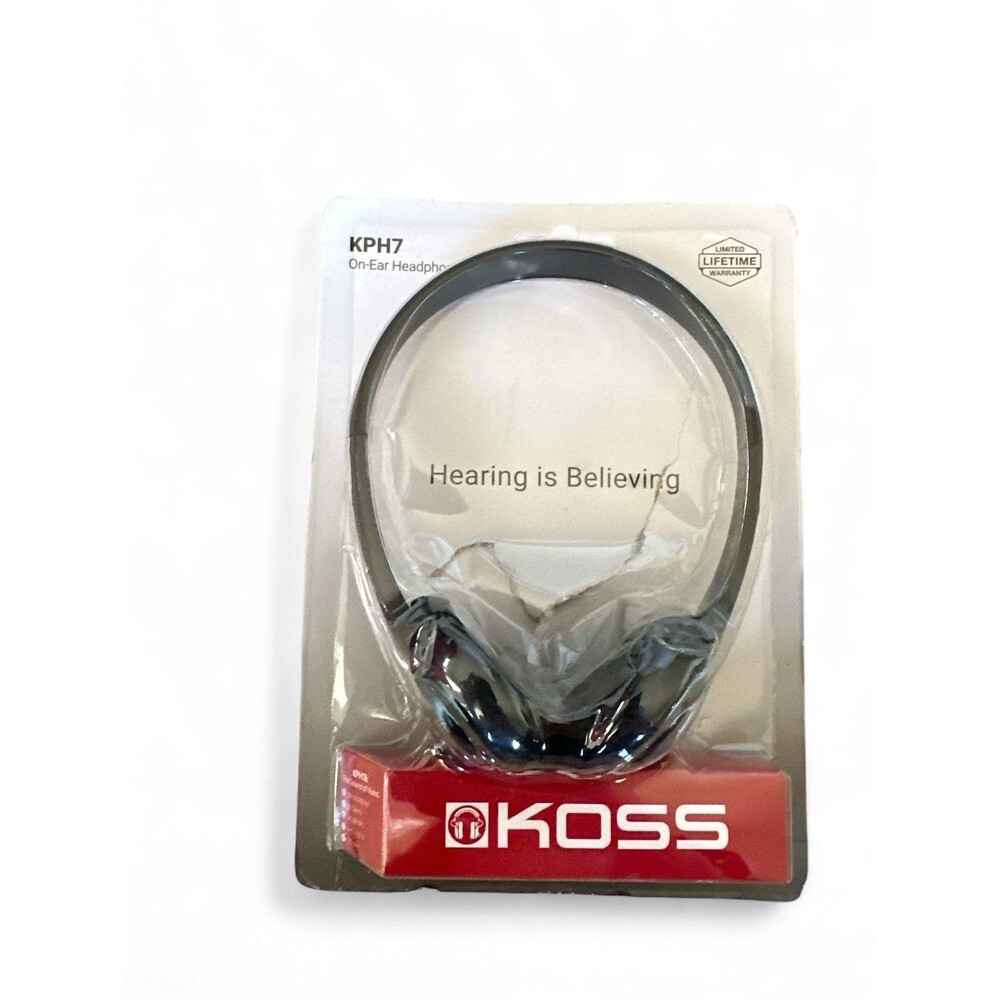 NEW Koss KPH7 Lightweight On Ear Portable Headphones with Adjustable Headband